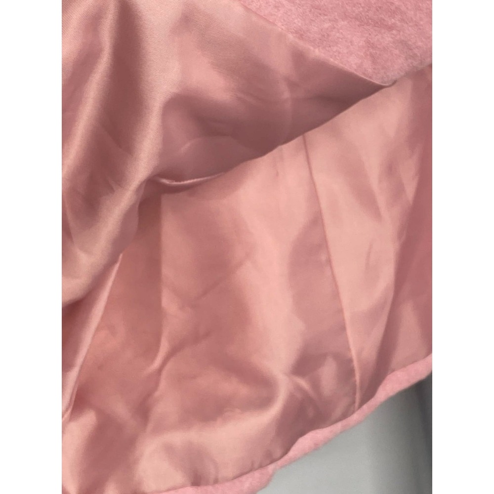 Vintage Womens Jessica Howard Blazer Size 10P pink front clasp rhinestone ruched - Picture 7 of 8